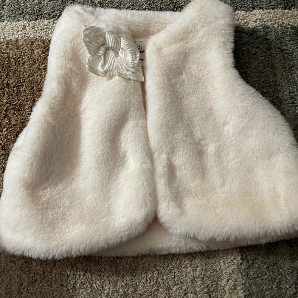 Baby Bgosh faux fur vest